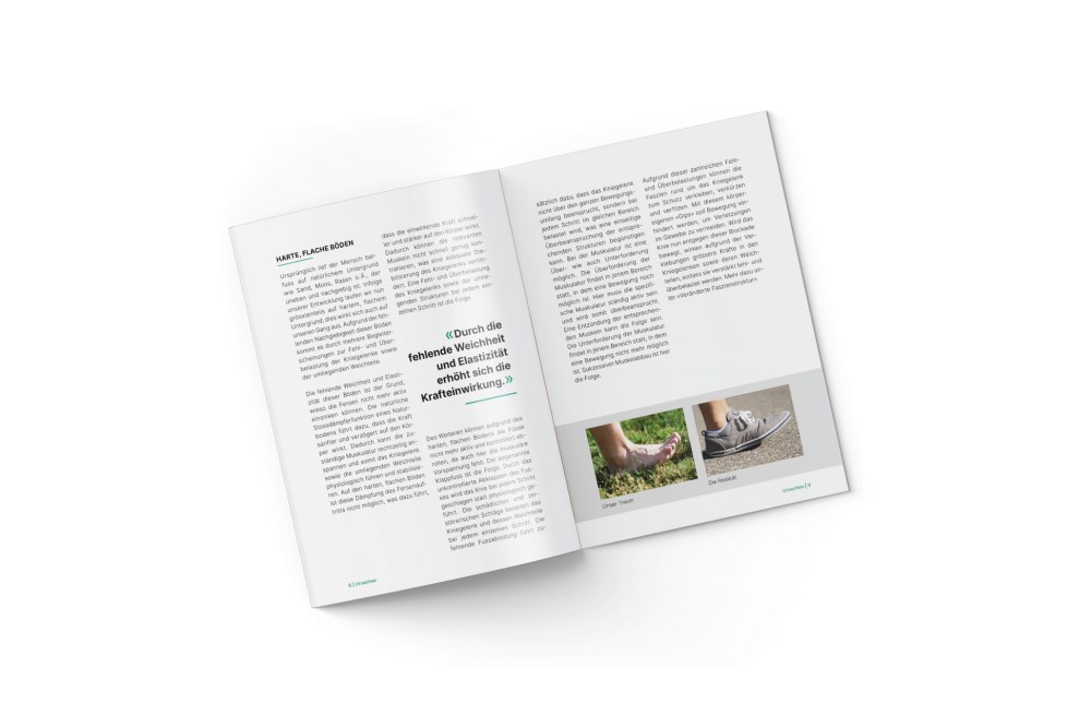 Kybun Therapiebroschüre «Knieschmerzen»