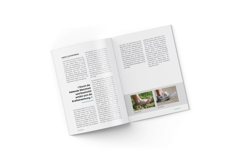 Kybun Therapiebroschüre «Kniegelenkarthrose»
