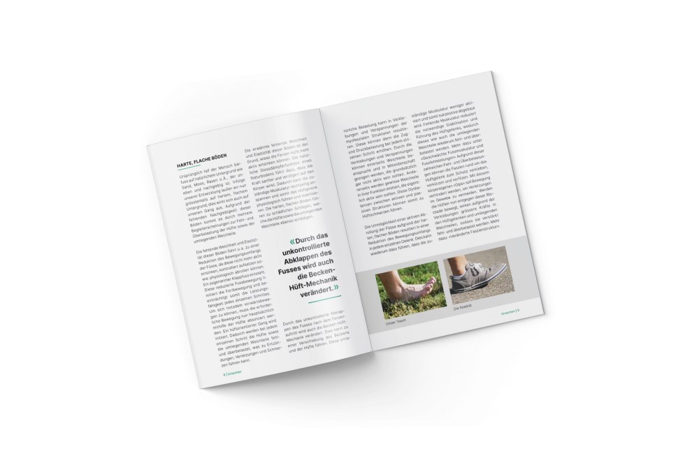 Kybun Therapiebroschüre «Hüftschmerzen»